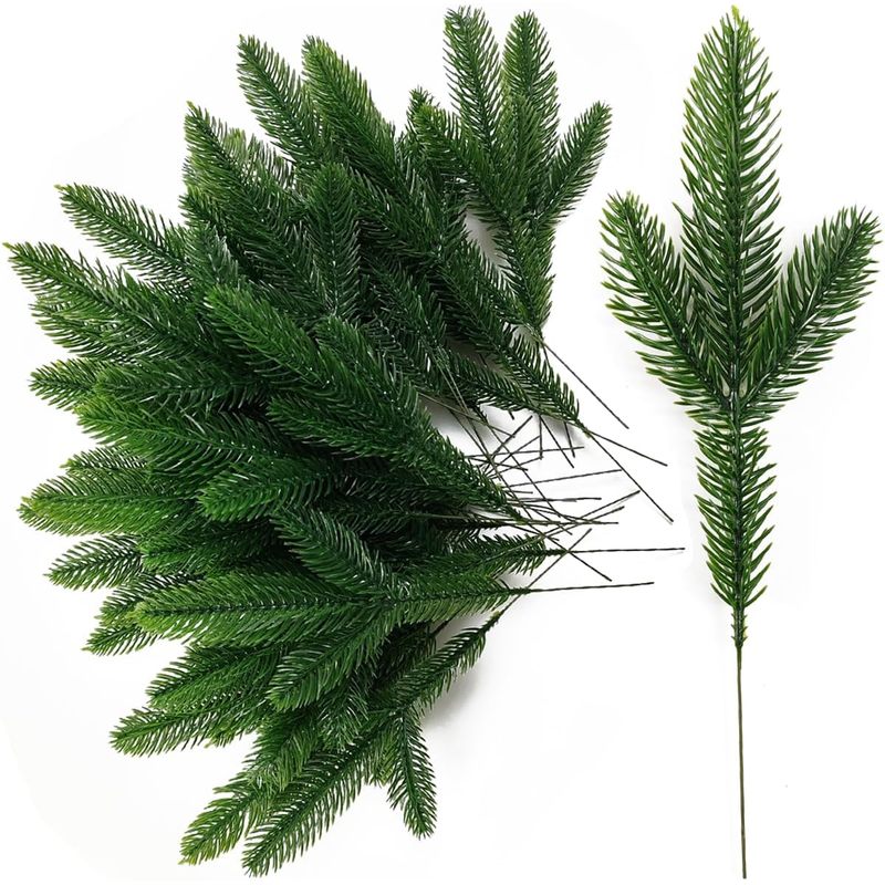 กิ่งสนเทียม, ใบสนปลอม, ใบไม้ปร - Christmas Wreath Fake บทวิจารณ์และราคา