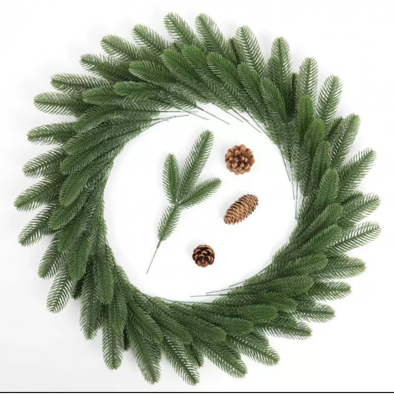 กิ่งสนเทียม, ใบสนปลอม, ใบไม้ปร - Christmas Wreath Fake บทวิจารณ์และราคา
