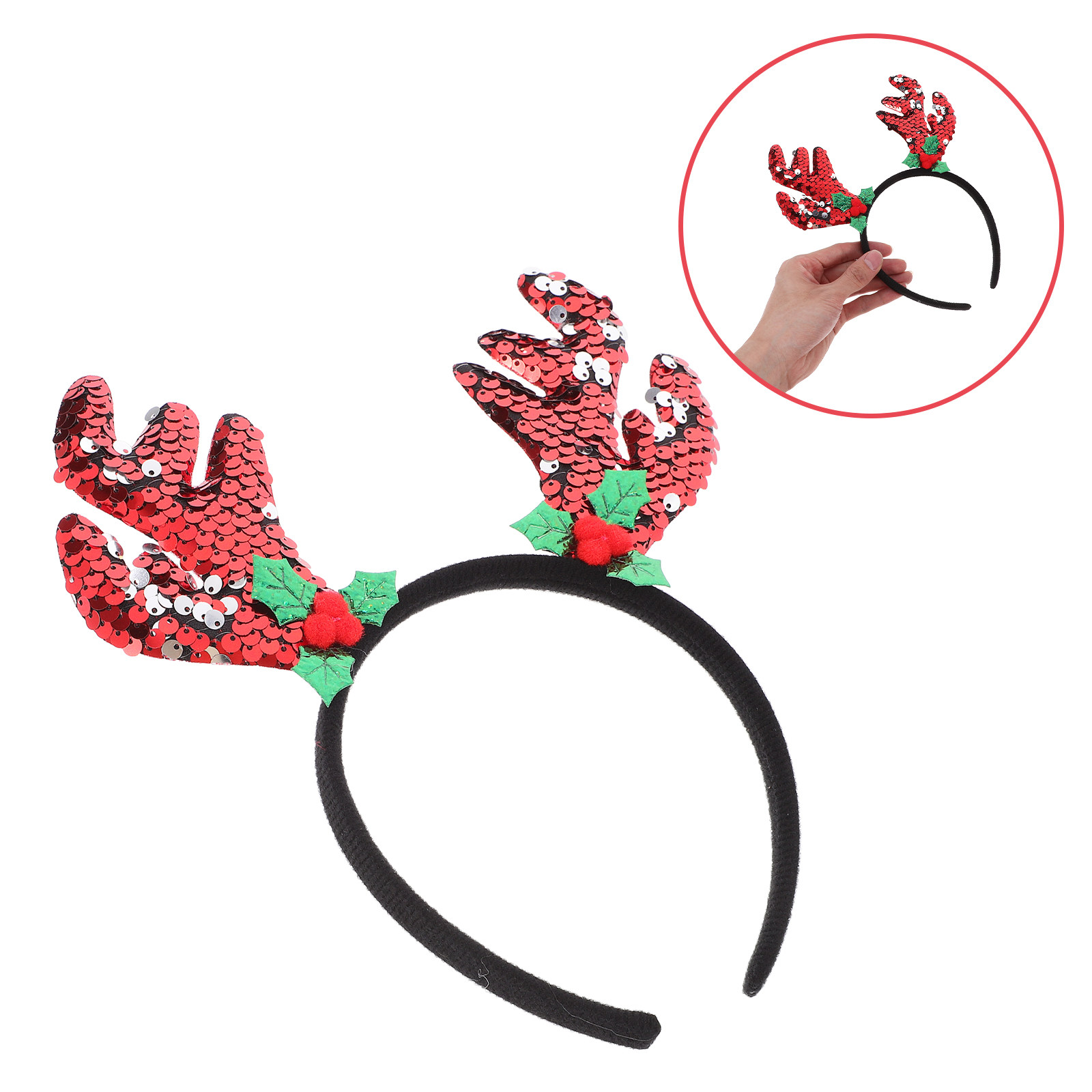 ที่คาดผมเขากวางเรนเดียร์ ของตก - Reindeer Antlers Headband บทวิจารณ์และราคา
