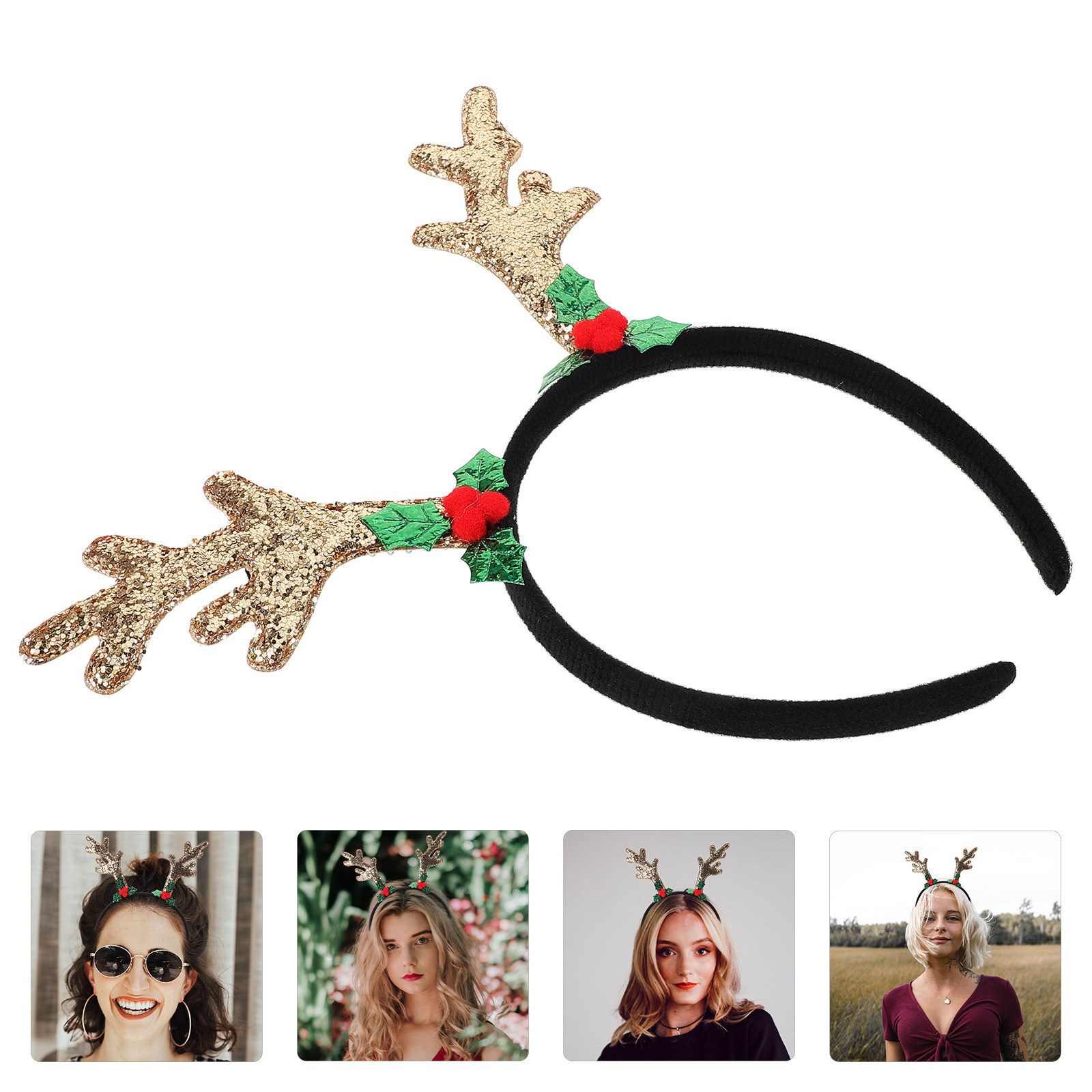 ที่คาดผมเขากวางเรนเดียร์สำหรับ - Reindeer Antlers Headband บทวิจารณ์และราคา