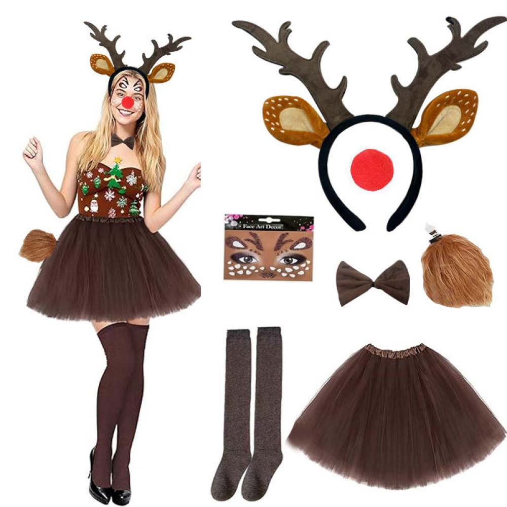 ที่คาดผมเขากวางเรนเดียร์คริสต์ - Reindeer Antlers Headband บทวิจารณ์และราคา