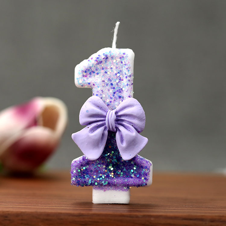 เทียนวันเกิดเลข 0-9 ประดับโบว์ - Holiday Candle Set บทวิจารณ์และราคา